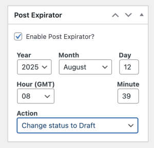 Change status to Draft