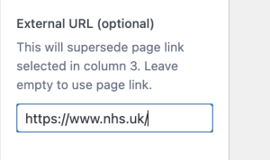 External URL Update