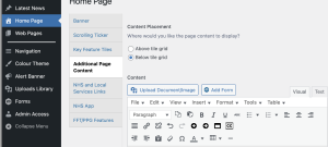 Additional Page Content