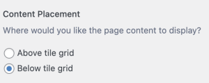 Content Placement Button