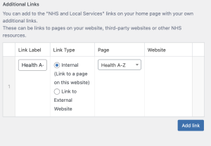 Add Link Button
