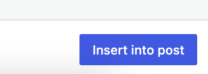 Insert into post